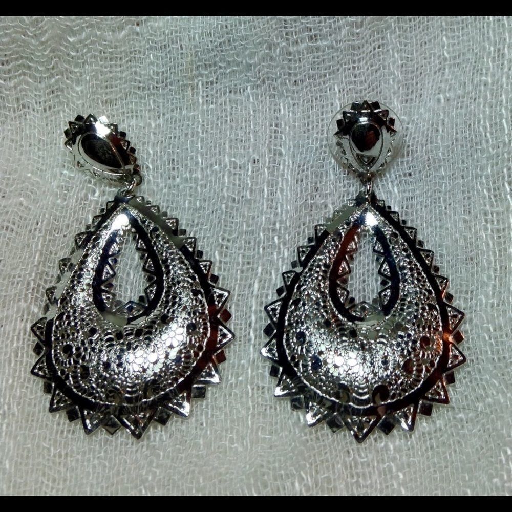 Silver earrings